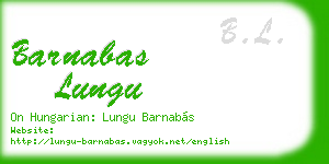barnabas lungu business card